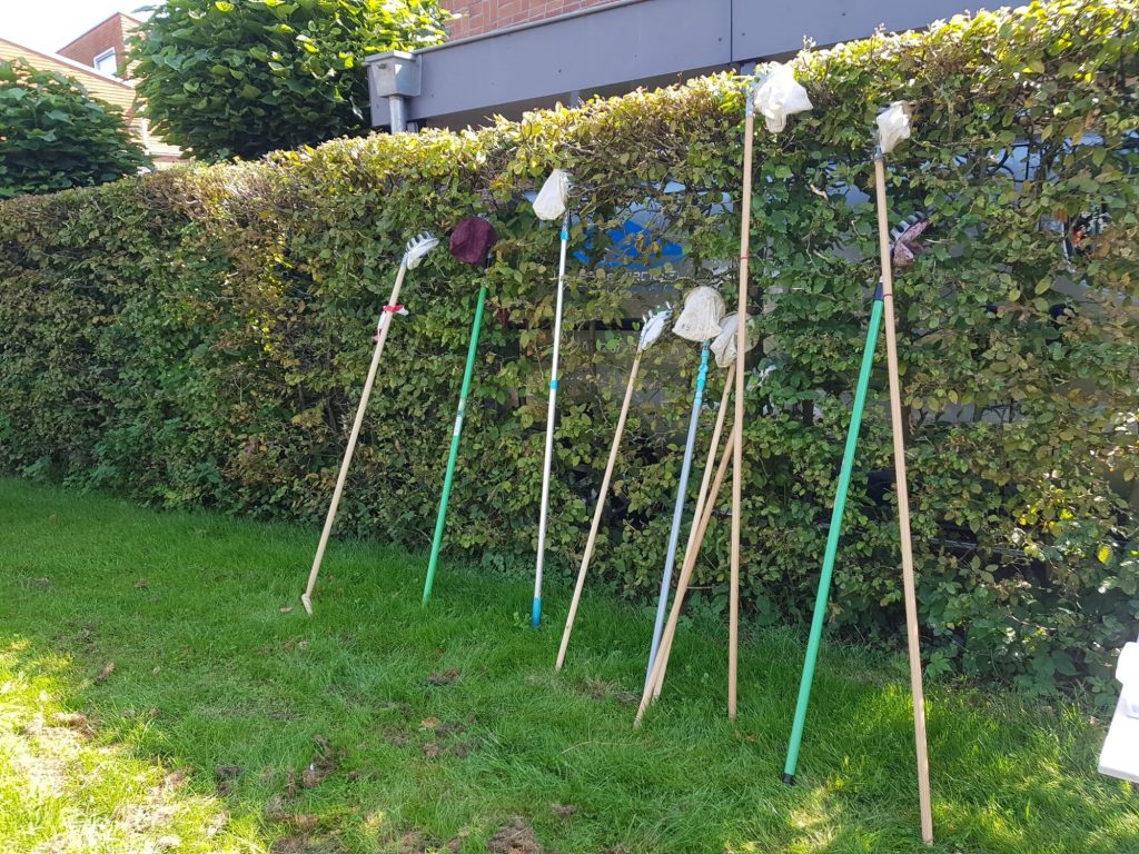 Appelplukkers op een rij, foto Eetbaar IJsselstein